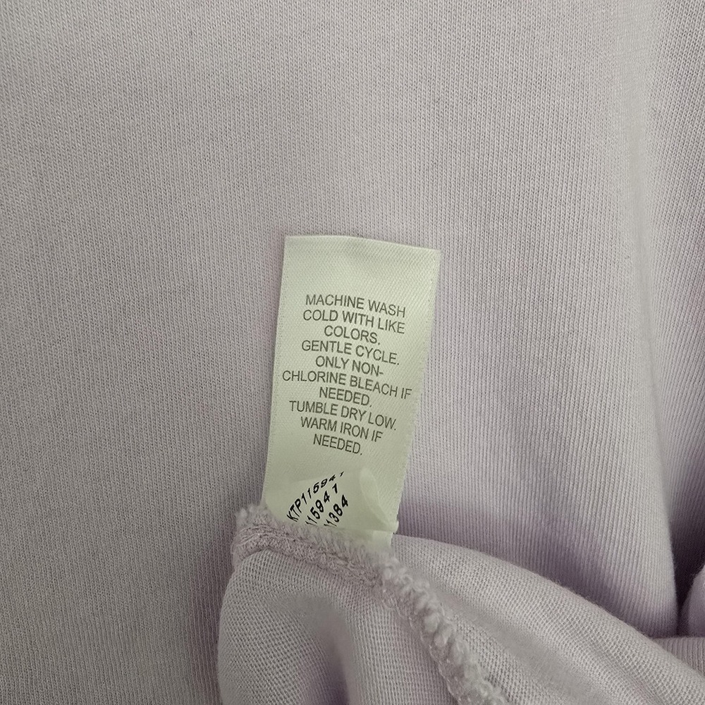 Pure Jill Shirt Womens L Purple Elliptical Layered Tunic Top Scoop 3/4 Sleeve - Picture 5 of 9